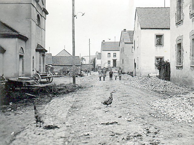 Historische Ansicht der Duppacher Dorfmitte