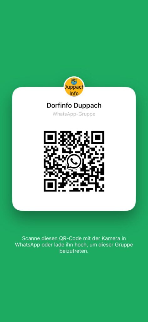 QR-Code für WhatsApp-Gruppe Duppach Info
